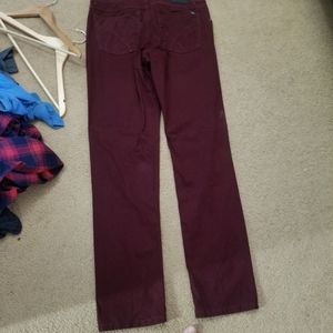 Burgundy brax pants 32/34